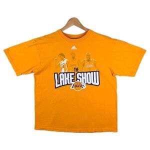 Vintage Adidas LA Lakers The Lake Show Kobe Bryant Gasol Odom T-Shirt Sz Large